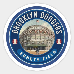 Brooklyn Dodgers Ebbets Field by Buck Tee Sticker